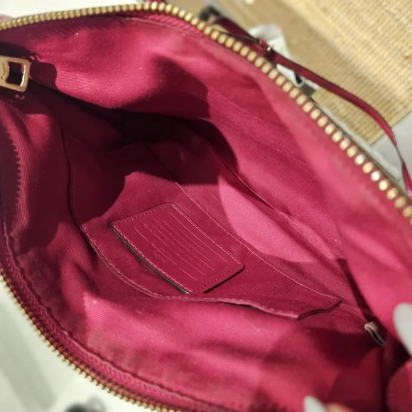 Coach Magenta Leather Crossbody Bag - Picture 5 of 10